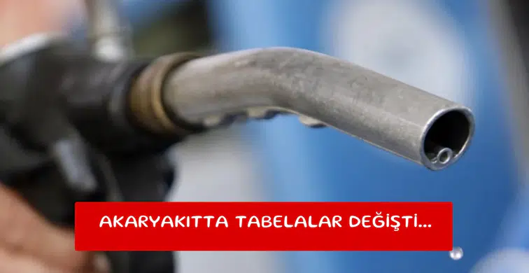 Akaryakıtta tabelalar değişti...