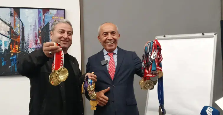 77 yaşında milli sporcu Bıdı, sağlıklı yaşama ve spora dikkat çekti