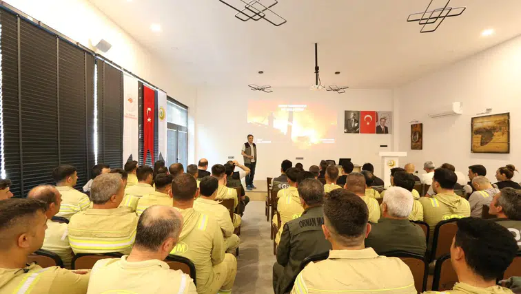 MANİSA’DA ORMAN YANGINLARIYLA MÜCADELEDE İŞ BAŞI EĞİTİMİ