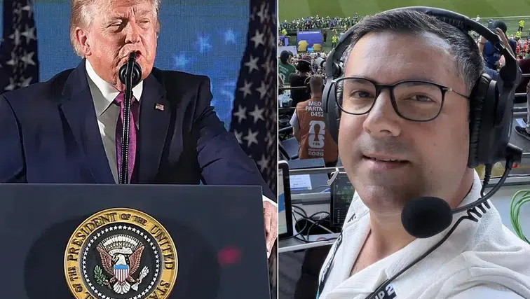 TRT spikerinden Dünya Kupasında Trump'a gönderme