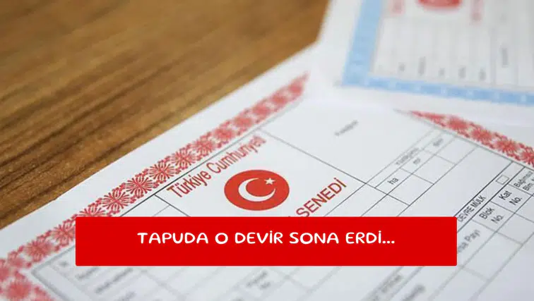 Tapuda o devir sona erdi...