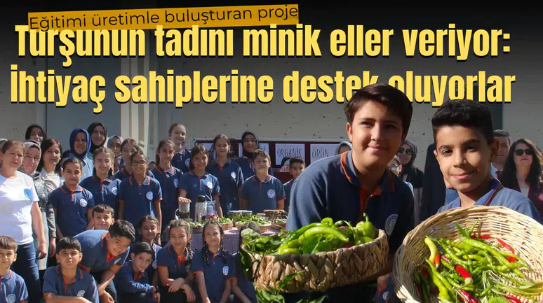 Turşunun tadını minik eller veriyor: İhtiyaç sahiplerine destek oluyorlar
