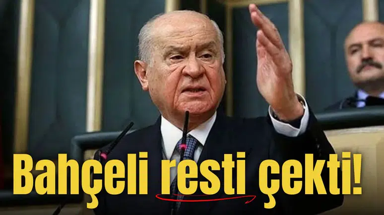 BAHÇELİ RESTİ ÇEKTİ