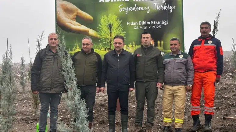 Baybatur'dan yanan ormanlık alanlara fidan desteği