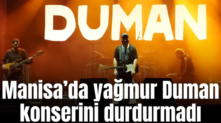Yağmur Duman konserini durdurmadı