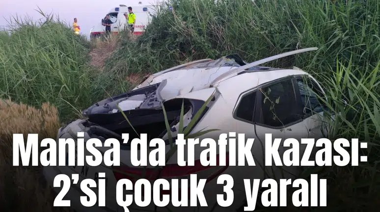 Manisa'da otomobil ile kamyon çarpıştı: 3 yaralı