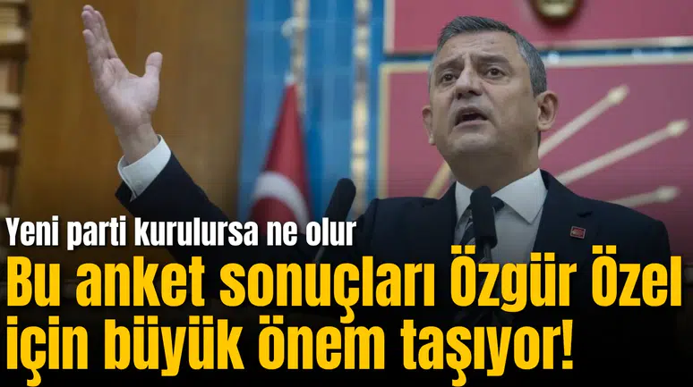 Bu anket sonuçları Özgür Özel için büyük önem taşıyor! İşte sonuçları