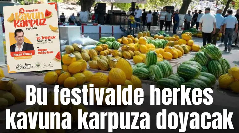 Gölmarmara’da 41. Geleneksel Kavun Karpuz Festivali düzenlenecek