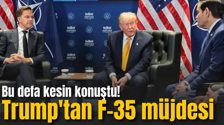Bu defa kesin konuştu! Trump'tan F-35 müjdesi