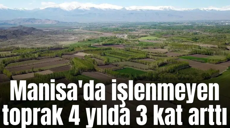 Manisa'da işlenmeyen toprak 4 yılda 3 kat arttı