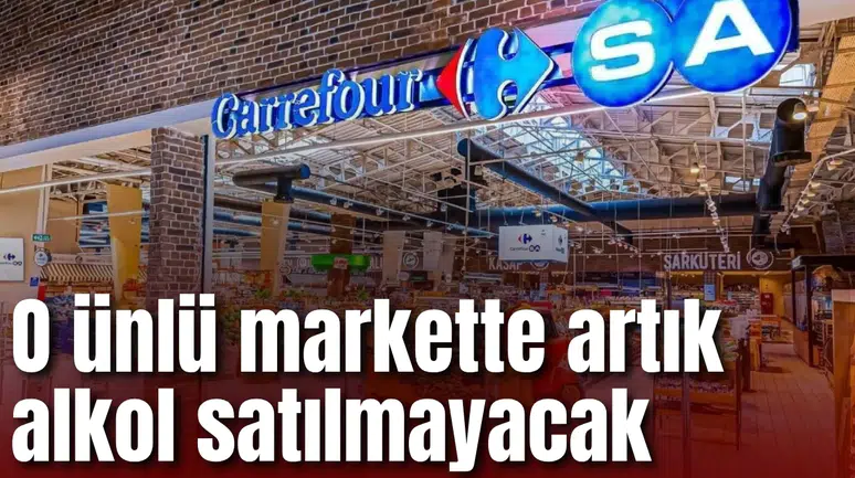 O ünlü markette artık alkol satılmayacak