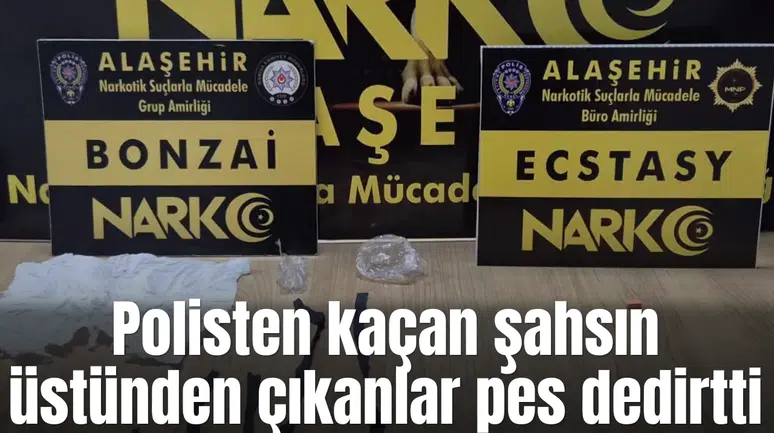 Polisten kaçan şahsın üstünden çıkanlar pes dedirtti