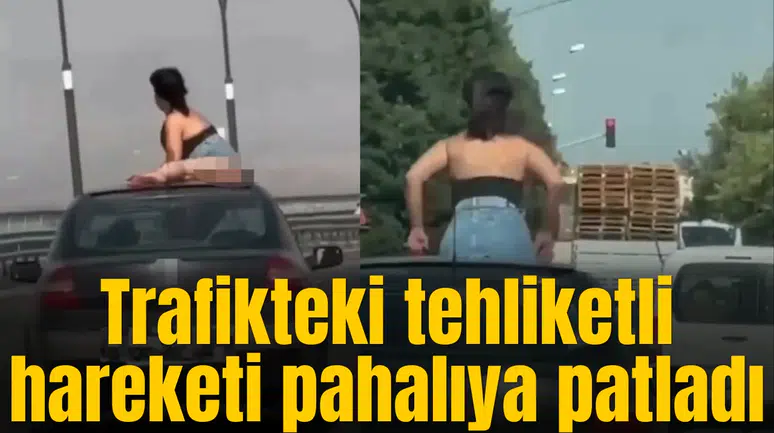 Trafikteki tehliketli hareketi ona ağıra mal oldu