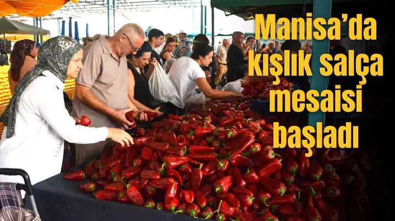 Manisa’da kışlık salça mesaisi başladı