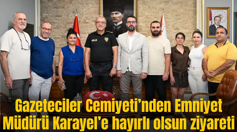 Manisa Gazeteciler Cemiyeti’nden Emniyet Müdürü Karayel’e hayırlı olsun ziyareti