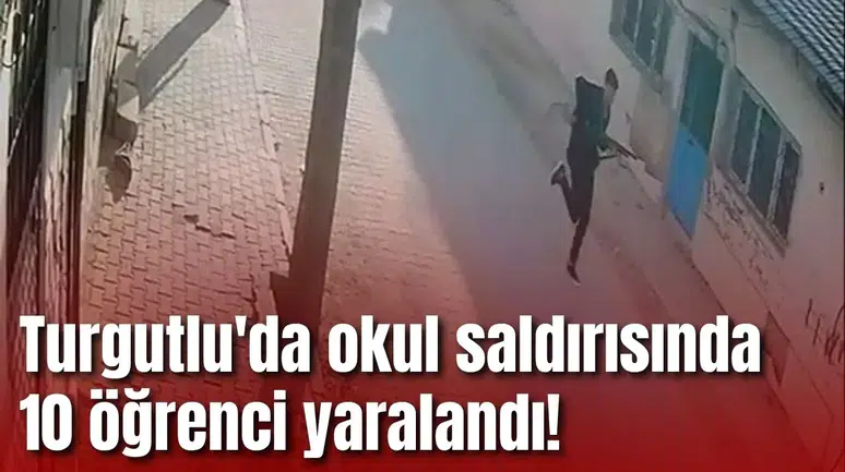 Turgutlu'da okul önünde öğrenci dehşet saçtı!