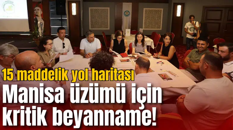 Manisa üzümü için kritik beyanname! 15 maddelik yol haritası