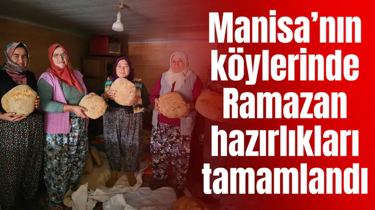 Demircili kadınlardan Ramazan için ekmek ve erişte hazırlığı