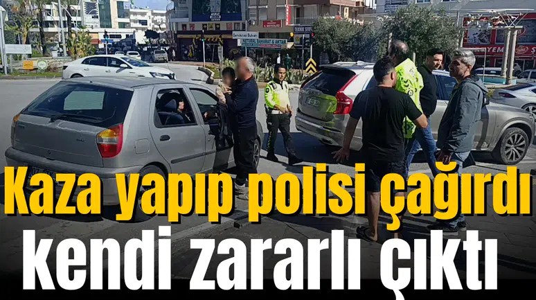 Kaza yapıp polisi çağırdı, kendi zararlı çıktı
