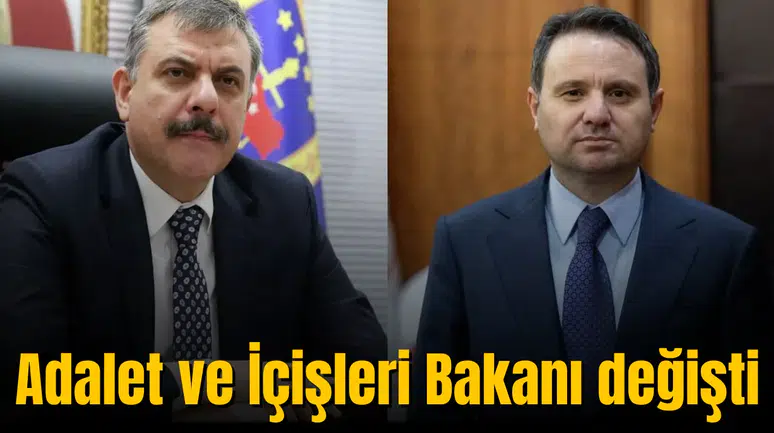 Adalet ve İçişleri Bakanı değişti