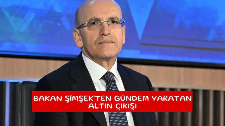 Bakan Şimşek'ten gündem yaratan altın çıkışı