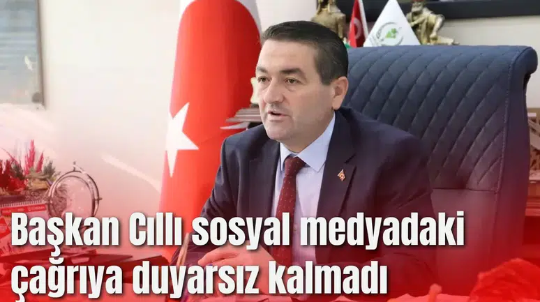 Başkan Cıllı Sosyal Medyadaki Çağrıya Duyarsız Kalmadı