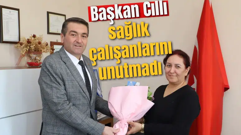 Saruhanlı’da Ekrem Başkan, Sağlık Çalışanlarını unutmadı
