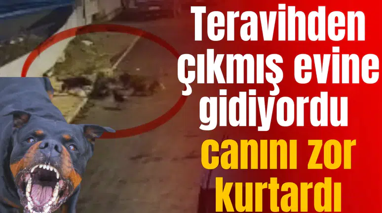 Teravihden çıkmış evine gidiyordu canını zor kurtardı