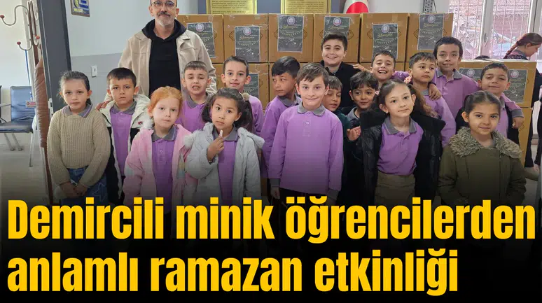 Minik öğrencilerden anlamlı ramazan etkinliği