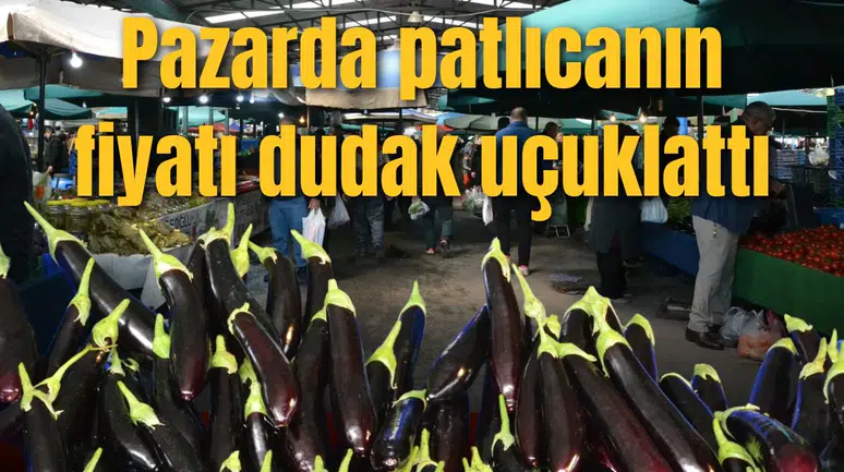 Pazarda patlıcanın fiyatı dudak uçuklattı