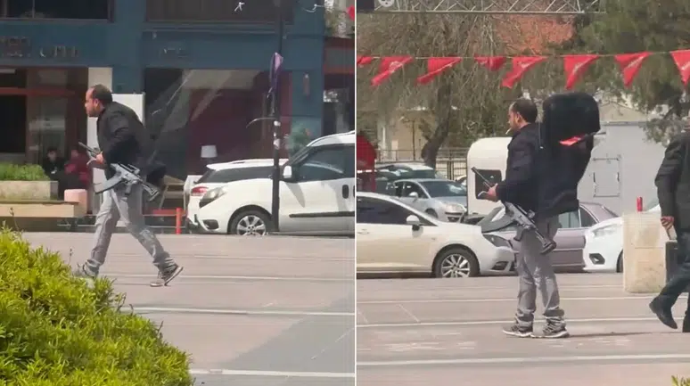 Uzun namlulu silahla rastgele ateş açtı