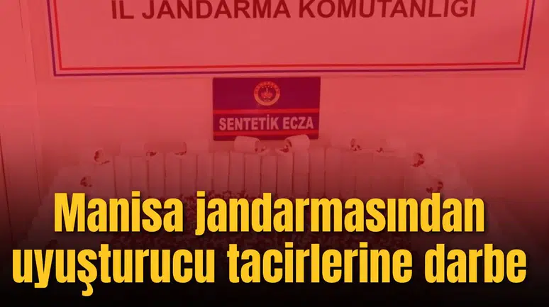 Manisa jandarmasından uyuşturucu tacirlerine darbe