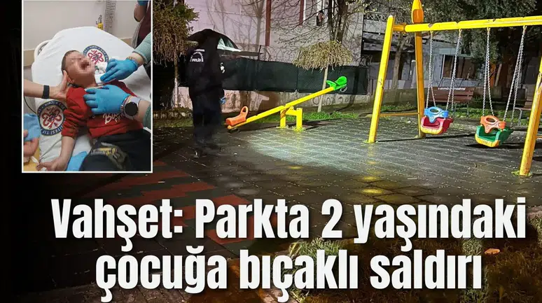 Vahşet: Parkta 2 yaşındaki çocuğa bıçaklı saldırı
