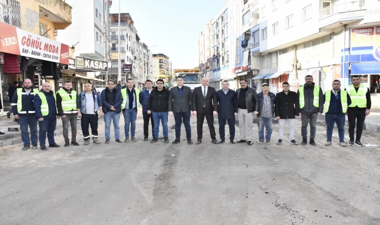 Horozköy Caddesi’nde prestij cadde çalışmaları devam ediyor