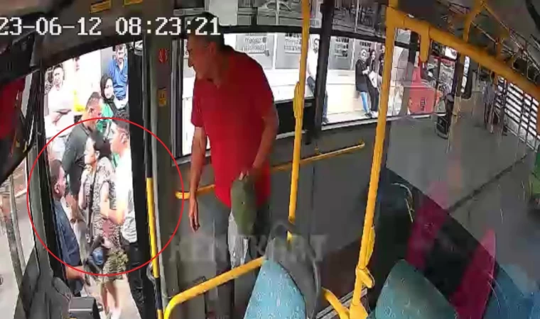 Otobüs şoförü, tartakladığı kadın yolcuyu araçtan indirdi