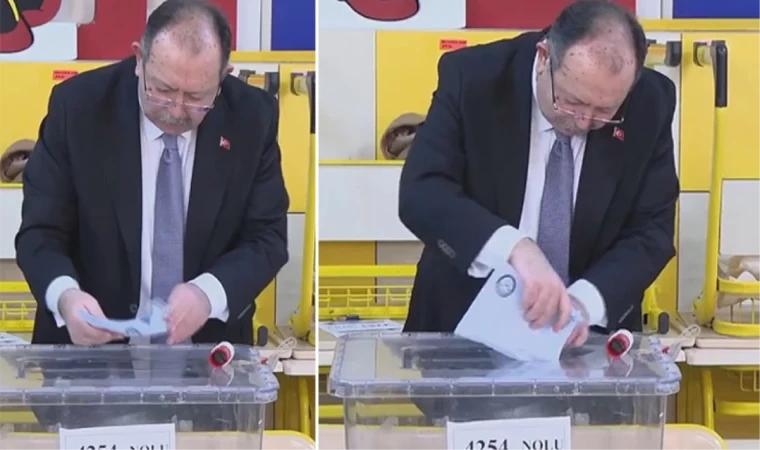 Kalınlaşan zarf YSK başkanının oy kullanmasını zorlaştırdı!