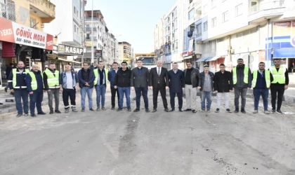 Horozköy Caddesi’nde prestij cadde çalışmaları devam ediyor