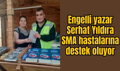Engelli yazar Serhat Yıldıra SMA hastalarına destek oluyor 