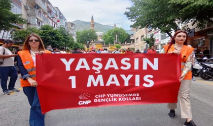 Manisa'da 1 Mayıs yürüyüşü başladı 