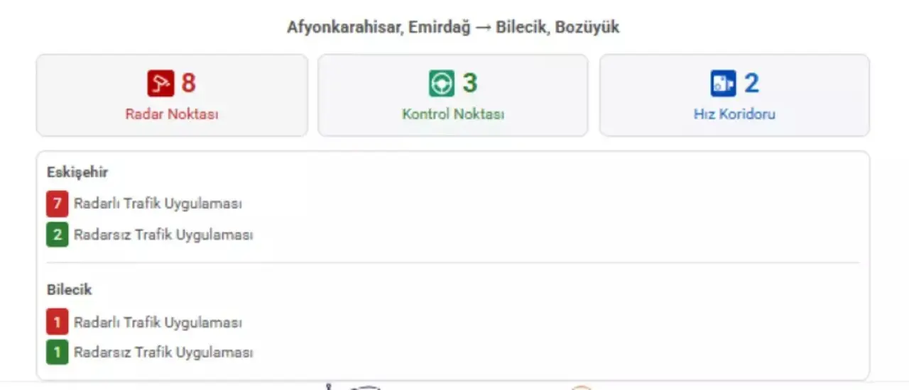 Bayram o yollarda radar var dikkat 2