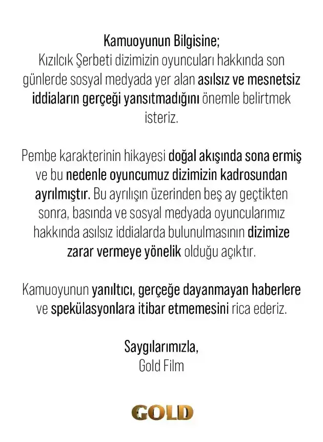 Kızılcık Şerbeti'nde kavga iddiası: Yapımcı sessizliğini bozdu