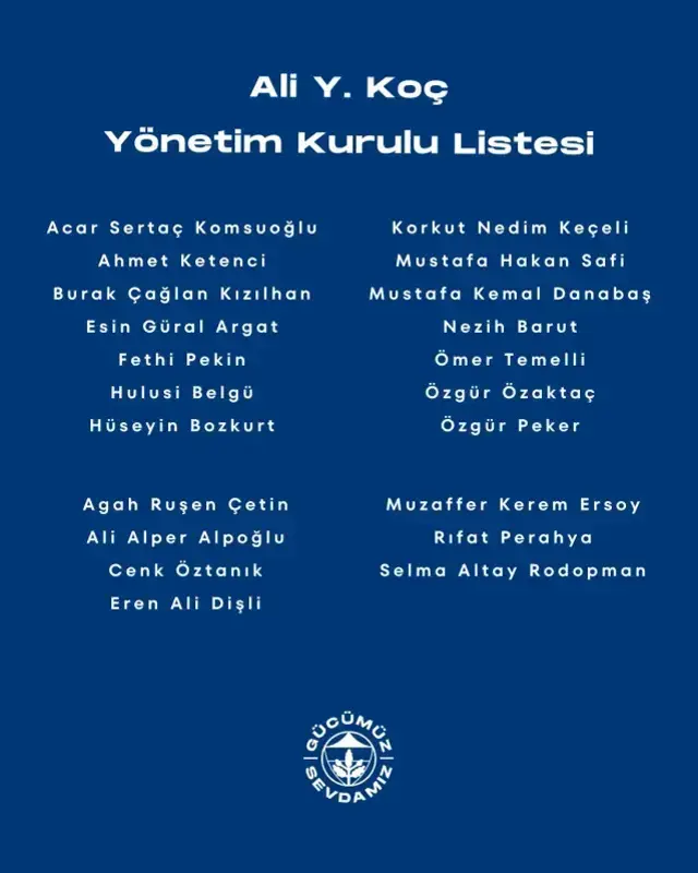 Fenerbahçe seçime gidiyor! İşte Ali Koç ve Sadettin Saran'ın A takımı