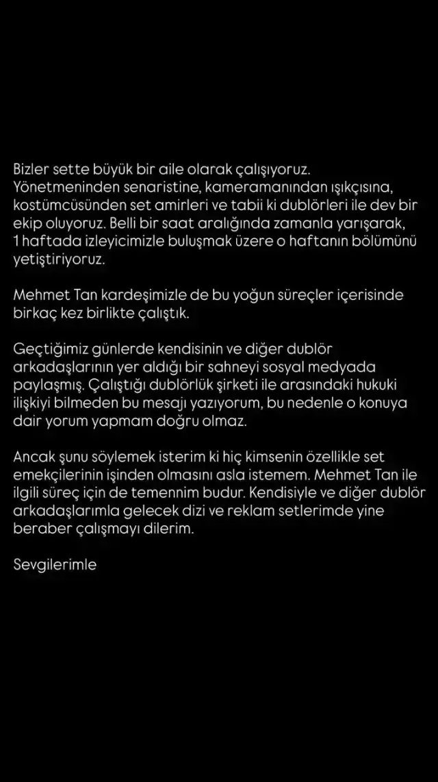 Kıvanç Tatlıtuğ'dan dublör açıklaması