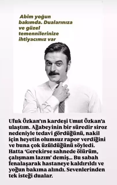 İntihar iddiasıyla gündeme gelen Ufuk Özkan yoğun bakımda