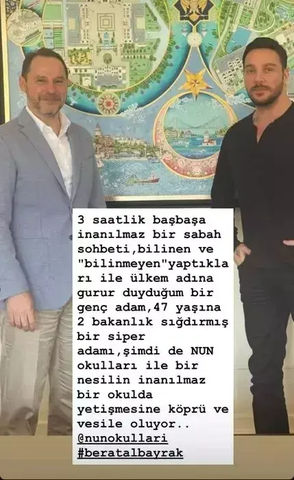 Sinan Akçıl'dan Berat Albayrak'a Övgü Dolu Sözler