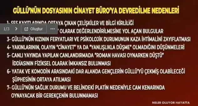 Güllü'nün ölümüyle ilgili soruşturma derinleşiyor: Cinayet masası devrede