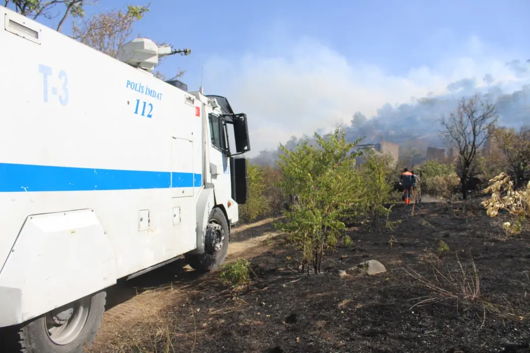 Patlıcan közlerken ormanı yaktılar