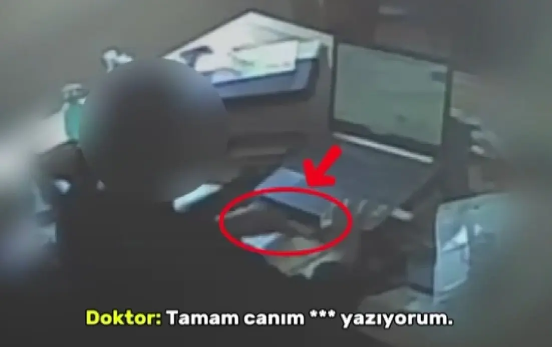 Gaziantep’te şok görüntüler: Doktorun para karşılığı sahte rapor pazarlığı saniye saniye kamerada