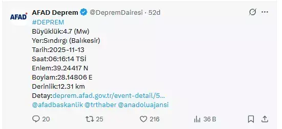 Balıkesir beşik gibi! Sındırgı sabah karşı 3 depremle sarsıldı