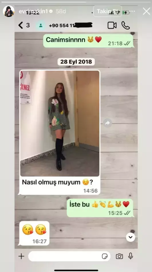 İddiaların seyrini değiştirecek hareket! Evrim Akın 7 yıl önceki mesajları paylaştı